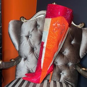 💎 RARE COLLECTOR'S ITEM: Azalea Wang "Hadlee" Rhinestone Thigh-Highs 🍭